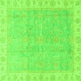 thumbnail image 1 of Ahgly Company Indoor Square Oriental Green Traditional Area Rugs, 5' Square, 1 of 4