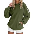 thumbnail image 3 of Bovemsi Sweatshirt for Women Fall Winter Tops Long Sleeve Shirts Oversized Tshirts Round Neck Camo Hoodie, 3 of 6