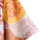 thumbnail image 5 of Camisas De Lino Para Hombre Hombres Primavera y verano Casual Solapa Un solo pecho Estampado completo Vacaciones en la playa Manga corta Camisa de vacaciones al libre (Yellow, S), 5 of 6