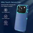 thumbnail image 4 of Entronix 2-in-1 Heavy Duty Case Compatible with iPhone 17 Pro Max with Screen Protector, Teal Blue, 4 of 8