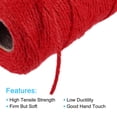 thumbnail image 3 of Cordel de yute Unique Bargains 100M 2mm rojo, 3 of 5