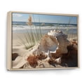thumbnail image 2 of Designart "Beach Photo Seashell Euphony I" Nautical & Beach Floater Framed Wall Art Living Room, 2 of 7