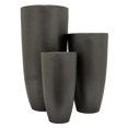 thumbnail image 1 of Plutus Brands Planteur en Résine PBTH93952&44; Noir - Lot de 3, 1 of 1