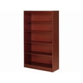 thumbnail image 3 of Lorell Five Shelf Panel Bookcase 36" x 12" x 60" x 0.8" - 5 Shelve(s) - Material: Veneer, Wood - Finish: Cherry, 3 of 9