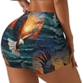 thumbnail image 1 of Fotbe Textured Bald Eagle Shorts Sin Costuras – Shorts Deportivos de Cintura Alta para Mujer, Elásticos para Gimnasio, Yoga, Running o Ciclismo-X-Large, 1 of 8