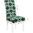 thumbnail image 2 of Stretch Spandex Dining Room Chair Covers \u2013 Set of 4 Universal Removable Washable Chair Seat Slipcovers Protector for Kitchen, Ceremony, Wedding, Banquet, Hotel and Party, 2 of 6
