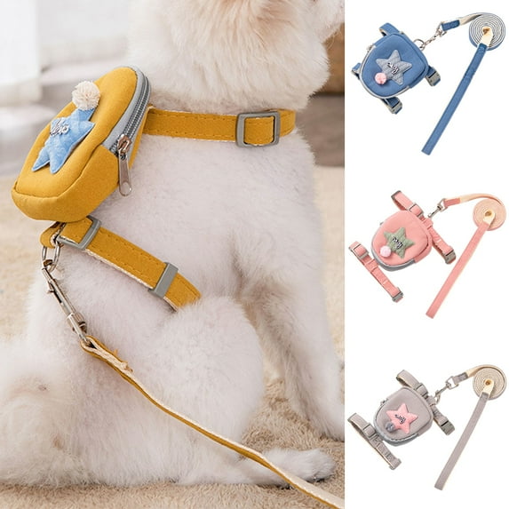 shenmeida Dog Strap D-shaped Buckle Wear Resistant Nylon Sturdy Stretched Puppy Vest Rope Pet Supplies