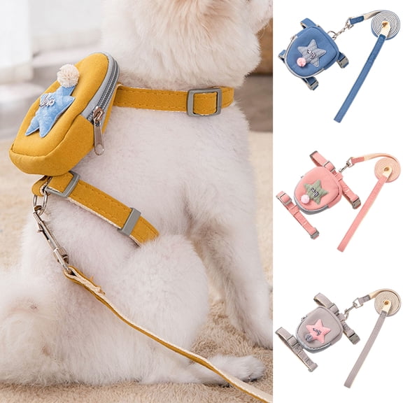 shenmeida Dog Strap D-shaped Buckle Wear Resistant Nylon Sturdy Stretched Puppy Vest Rope Pet Supplies