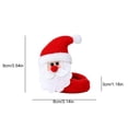 thumbnail image 2 of Copa de vino Navidad decoración de mesa Santa barba larga cubierta bolsa (Papá Noel), 2 of 3