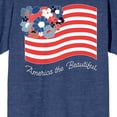 thumbnail image 2 of Americana America The Beautiful Flowers Men's Navy Heather T-Shirt
-XL, 2 of 4