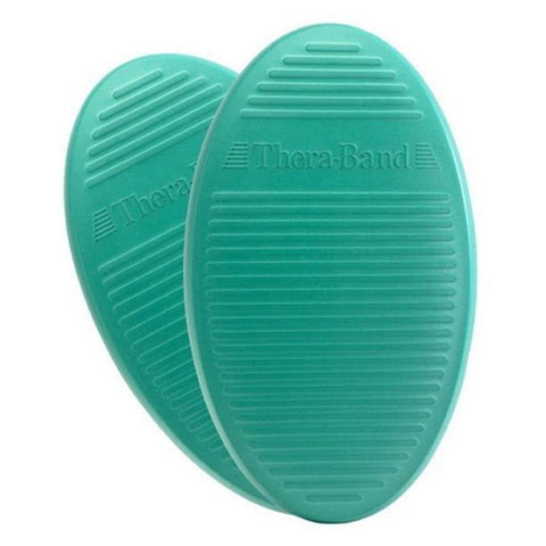 TheraBand Balance and Stability Trainer, Green Foam Pad, Firm, Beginner, Set of 2