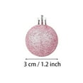 thumbnail image 2 of 24-Pack 1.2 Inch Shatterproof Christmas Ornaments - Durable Plastic Christmas Tree Decorations for Indoor & Outdoor Holiday Decor, Valentine's Day Party & Festive Displays, 2 of 2