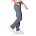 thumbnail image 3 of Urbane Women's Performance Modern Tailored Fit Fade Resistant 4 Pockets Pull On Cargo Scrub, Style 9251, 3 of 7