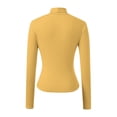 thumbnail image 6 of Kcolen Long Sleeve Shirts for Women High Neck Slim Fit Stretch Casual Basic Solid Color Tee Shirt Fall Fashion Basic Top Womens Going Out Outfits, 6 of 6