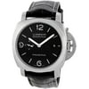 Panerai Men's Luminor 1950 44mm Black Leather Band Steel Case Sapphire Crystal Automatic Watch PAM00312