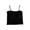 Black, variant on MOJOGO Summer Tops for Women Textured Square Neck Crop Top Casual Thin Strap Camisole Padded Tees Basic Tanks White Free Size