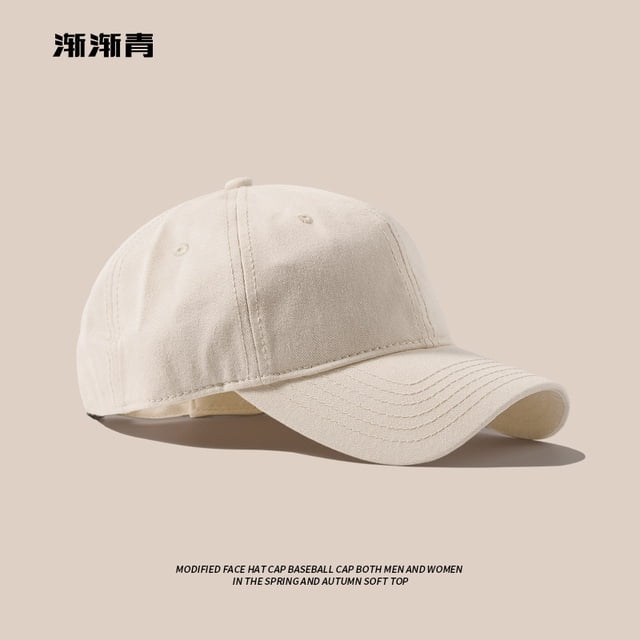 LinYooLi Big Colored Baseball Cap For Men, Big Face, Autumn And Winter, Soft Top, Big Head Circumference, Deepened Duckbill Cap, Revealing Face, Small Cap For Children