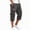 05# Dark Gray, variant on HKYNLAG Cargo Shorts for Men Stretch Waist Below The Knee Long Shorts Relaxed Fit Hiking Capri Short Mulit Pockets Wine M