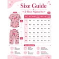 thumbnail image 2 of DAKIMOE Womens Pajama Set 2 Piece Short Sleeve V Neck Tops & Capri Pants, Comfy Soft Stretchy Sleepwear, Cute Printed Loungewear Lounge Set, Lightweight Pajamas for Women S-2XL, 2 of 8