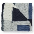 thumbnail image 6 of Aran 100% Merino Wool Patchwork Blanket Intarsia Throw 60"x40" Made in Ireland, 6 of 6