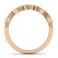 thumbnail image 2 of Dazzlingrock Collection 0.25 Carat (ctw) 10K Champagne & White Diamond Stackable Wedding Swirl Band 1/4 CT, Rose Gold, Size 6, 2 of 3
