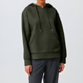 thumbnail image 1 of IMENGL Hoodies trendy knit drawstring pullover, Green M, Size M-3XL, 1 of 7