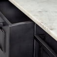 thumbnail image 6 of Mercana Fieri 4 Drawer Kitchen Island in Black and White, 6 of 6