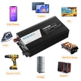 thumbnail image 5 of Sensch 1500W Pure Sine Wave Inverter 12V DC to 110V AC Converter for Home, RV, Truck, Off-Grid Solar Power Inverter 12V to 120V, AC Hardwire Port, Remote Controller, 5 of 9