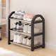 thumbnail image 1 of Zapatero de entrada conciso, estante de almacenamiento de varios niveles, decoración moderna para el hogar, organizador de zapatos que ahorra espacio, diseño plegable, estructura de metal,, 1 of 6