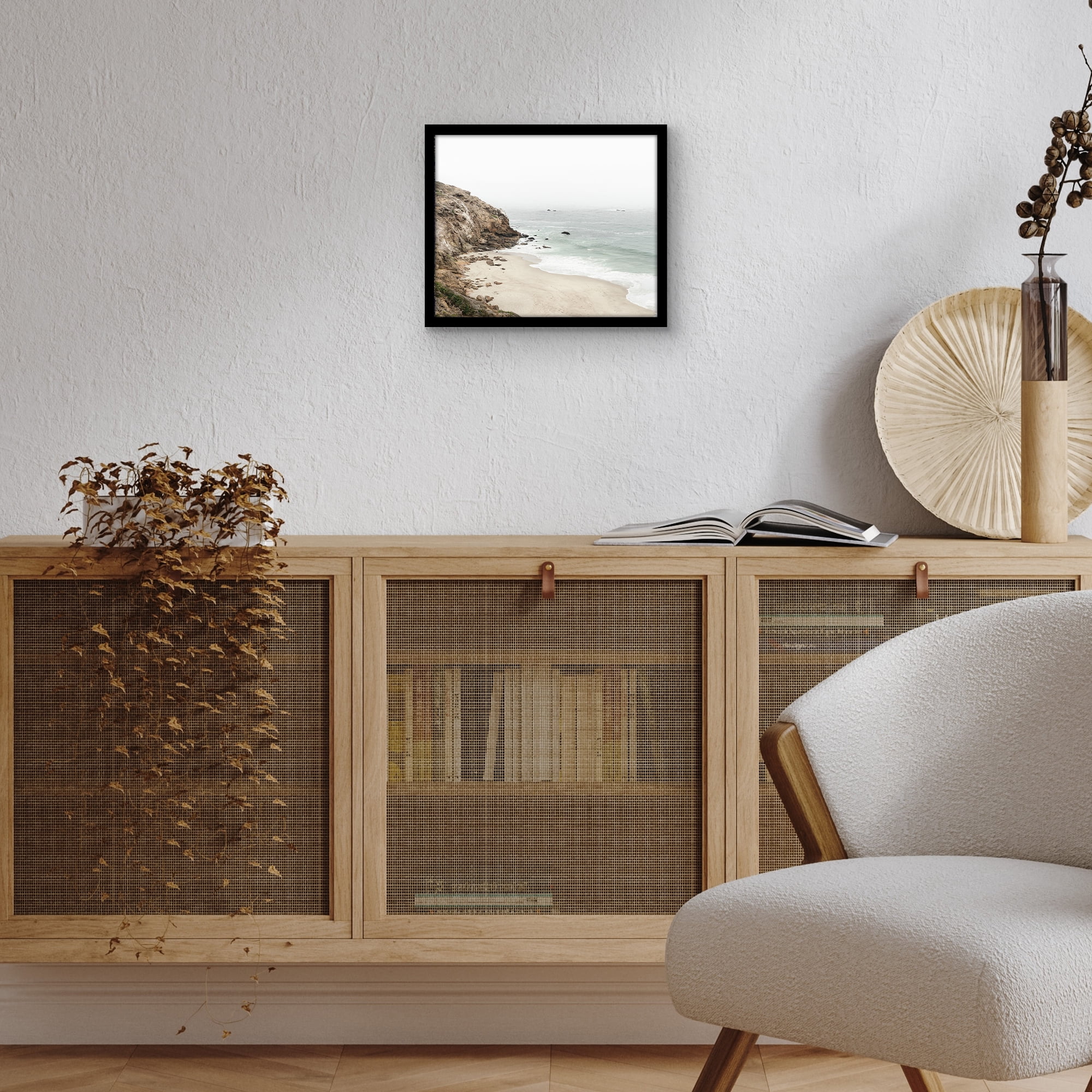 Americanflat 9x11 Picture Frame with Shatter-Resistant Glass Streamline Collection Thin Border Photo - Black