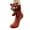 #0803-Red, variant on Magnetic Cat Print Socks for Women, Cute Hand Holding Animal Pair with Magnet Design, Halloween Novelty Gift for Fun