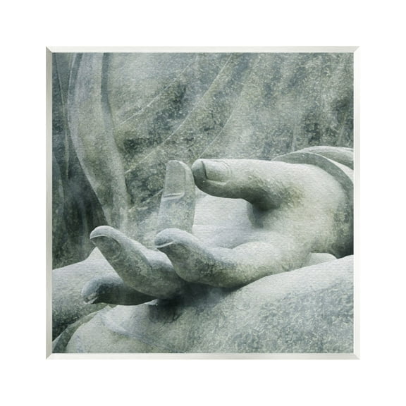 Stupell Industries Buddha Meditation Hands Figurative Photography Unframed Art Print Wall Art, 12 x 12