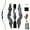 Right Hand, variant on 60" Takedown Longbow Wooden Riser Draw Weight 20 25 30 35 40 45 50 55 60 Lbs Right Left Hand Shooting Archery Fur Rest Pad Stringer Tool Tab String Nocks Kit Outdoor Target Hunting Practice
