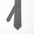 thumbnail image 2 of Necktie, Modern Symmetric Squares, 3.7", Charcoal Grey White, by Ambesonne, 2 of 4