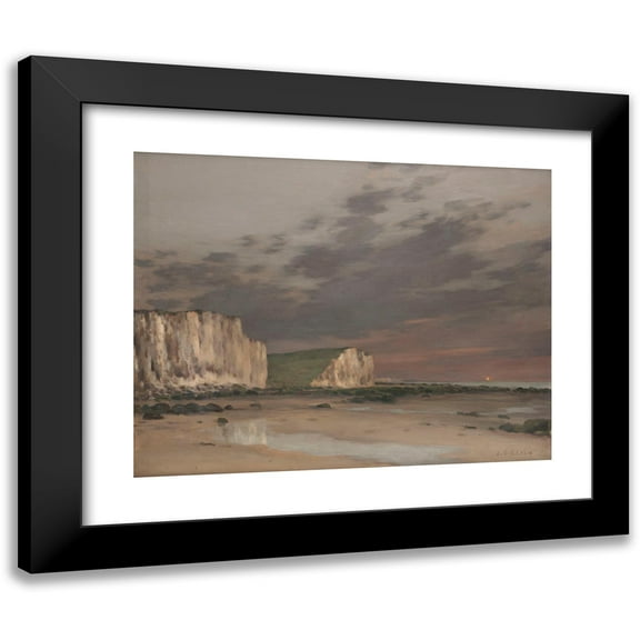 Jean Charles Cazin 14x12 Black Modern Framed Museum Art Print Titled - Mesnilval (1894)