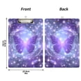 thumbnail image 3 of ALAZA Plastic Clipboard A4 Letter Size Decorative Clipboards for Students Women Men 9" x 12.5" Sparkling Butterfly Purple, 3 of 6