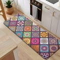 thumbnail image 5 of Multicolor Ethnic Mandala Pattern Kitchen Rug Mat,Kitchen Runner Rugs Non Skid Washable,Decorative Kitchen Floor Mats for Kitchen,Sink,Laundry,17"x47.2", 5 of 7