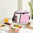 thumbnail image 4 of TACILIP Large Capacity Crossbody Lunch Bag Color Blocked Picnic Bag Bento Bag Insulated Bag Camping Insulation Bag, Men Gifts, 4 of 4