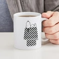 thumbnail image 4 of CafePress - Snoopy On House Stripe Black And - 11 oz Ceramic Mug - Novelty Coffee Tea Cup, 4 of 4