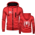thumbnail image 4 of Sudadera con capucha de spiderman para hombre, ropa de calle con estampado de araña y Zippe, informal, divertida y holgada, novedad, 4 of 5