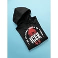 thumbnail image 3 of Frosty ICEE Wave Delight - Coldest Drink Town Graphic Men's Hoodie, 3 of 4