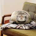 thumbnail image 4 of Cat Plush Body Pillow 45cm/18inch, Pallas Cat Filled Animal, Steppe Cat Cute Plush, 4 of 5