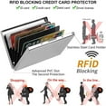 thumbnail image 4 of Slim RFID Blocking Credit Card Holder - Stainless Steel Secure Wallet for Men & Women, Ultra-Thin Anti-Theft Card Protector for Travel and Daily Use, 4 of 5