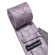 thumbnail image 5 of Set de corbatas Barry.Wang, seda, plata, gris y rosa, 150 cm, 5 of 7