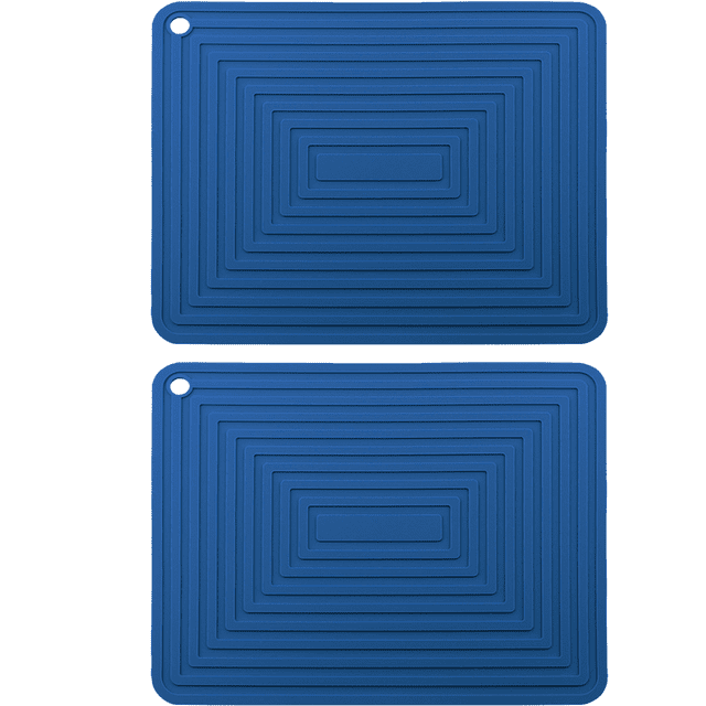 Salvamanteles de silicona para platos calientes/soporte para ollas resistente al calor, almohadillas calientes flexibles gruesas antideslizantes para mesa de cocina
