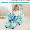 thumbnail image 5 of Resenkos Kids Single Sofa with Cute Patterns Ergonomic Backrest and Armrests-Blue, Kids Chairs for Kids, 5 of 7
