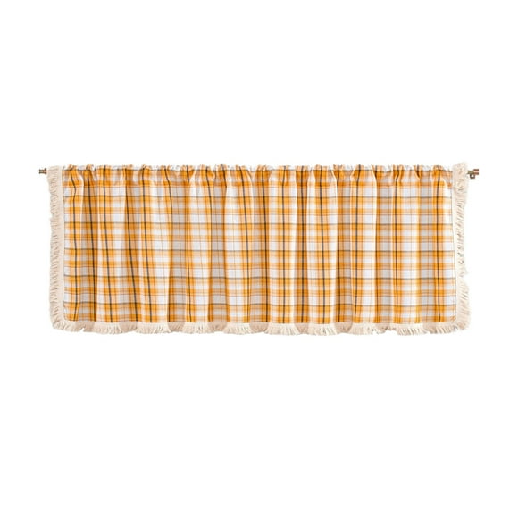 Valances for Windows Valance Curtains for Kitchen - Window Light Blocking Short Rod Pocket Curtain Panels for Small Window Bathroom Basement Window Curtain Panels