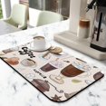 thumbnail image 2 of Upgrade Coffee Bar with Fun Coffee Machine Mat - Espresso Tray, Perfect Under Coffee Pot Mat, 19.5x12in Coffee Drying Mat, Ideal Kitchen Counter Drying Pad, 2 of 7