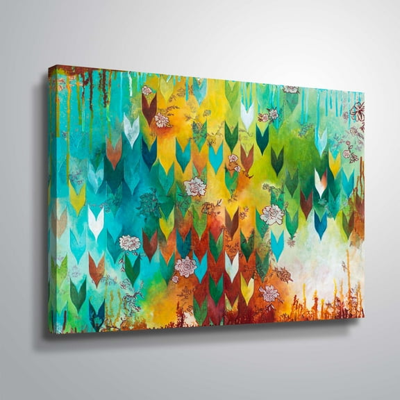 Artwall The key to happiness, Gallery Wrapped Canvas by Heather Noel Robinson