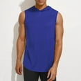 thumbnail image 2 of Taqqpue Tank Tops for Men Solid Color Crew Neck Sleeveless Workout Muscle Shirt Quick Dry Athletic Bodybuilding Gym Performance Tee Shirts for Swim Beach, 2 of 5